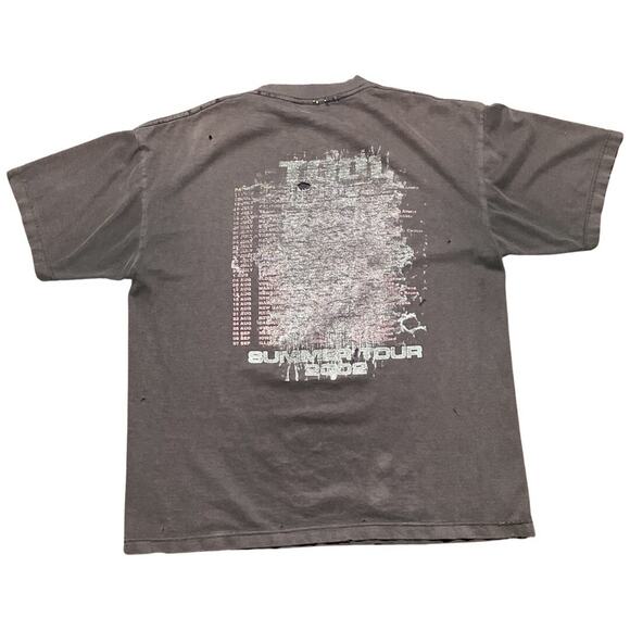 Vintage Tool Tour Shirt Inside The Outside 2002 Size Large Thrashed - Picture 4 of 5